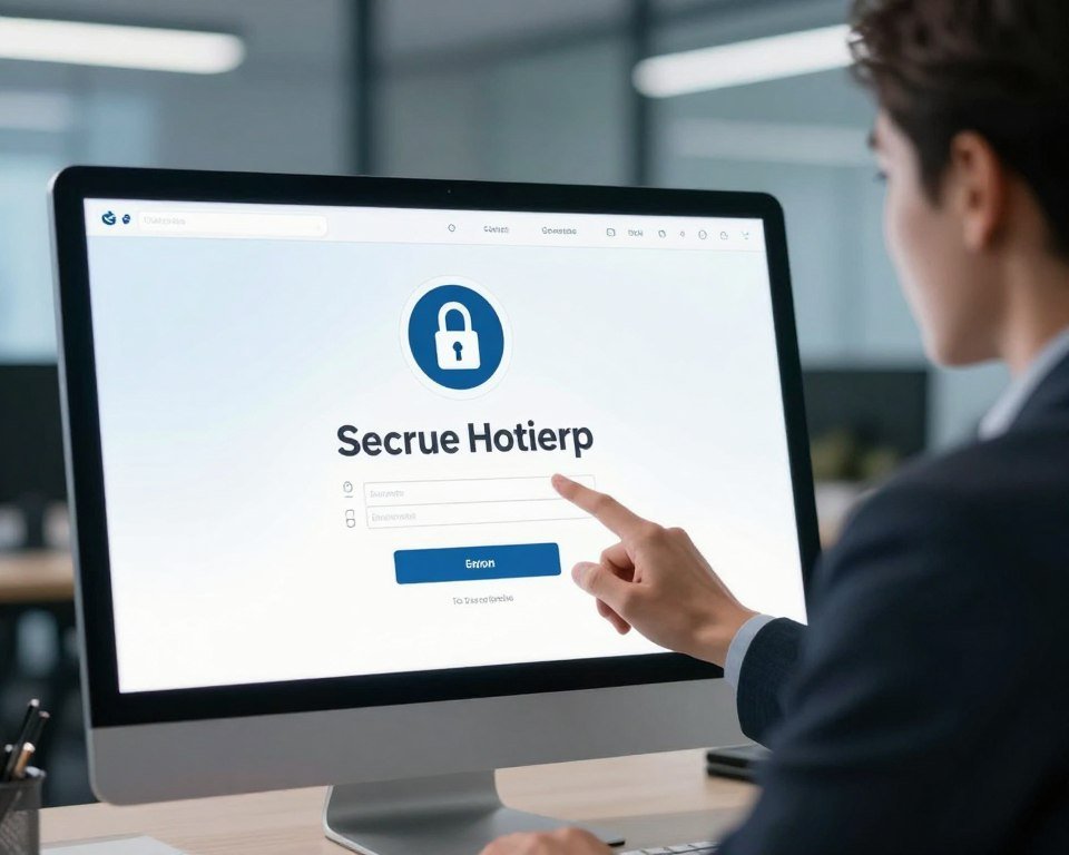 A secure activation process in a modern digital environment, showcasing a sleek and user-friendly interface on a computer screen. In the foreground, a professional individual dressed in business attire is focused on the screen, demonstrating the activation steps with a confident expression. The middle ground features a clear display of the secure login interface with padlock icons and encryption symbols, representing security and trust. The background is a softly blurred office setting with subtle blue lighting, conveying a calm and professional atmosphere. The overall mood is focused and reassuring, reflecting the concept of secure downloading and activation processes in the digital world. The image should have high clarity, with a slight depth of field effect to emphasize the foreground while maintaining a sharp background.